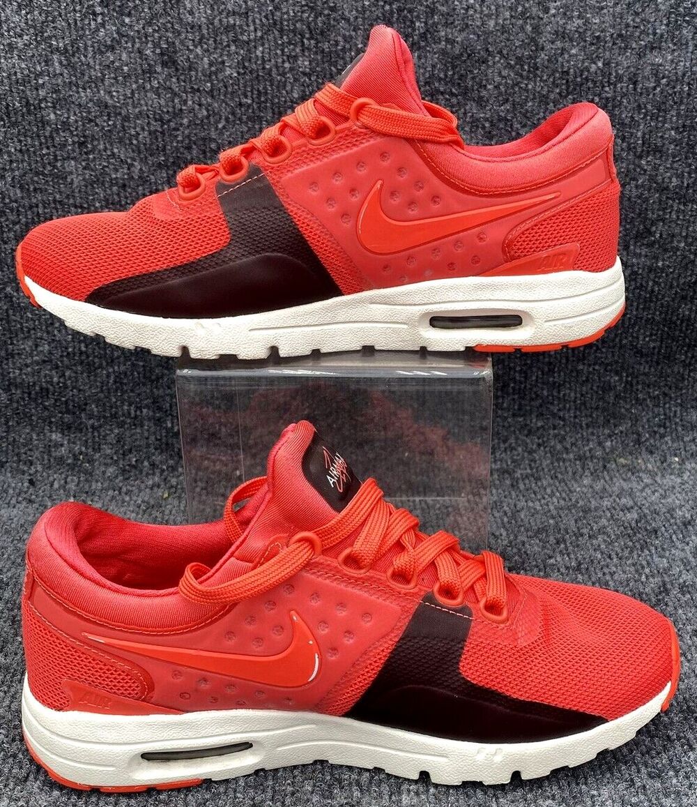 Nike Air Max Zero SE Bright Crimson White Sz 6.5 Women Running Shoes 857661-800